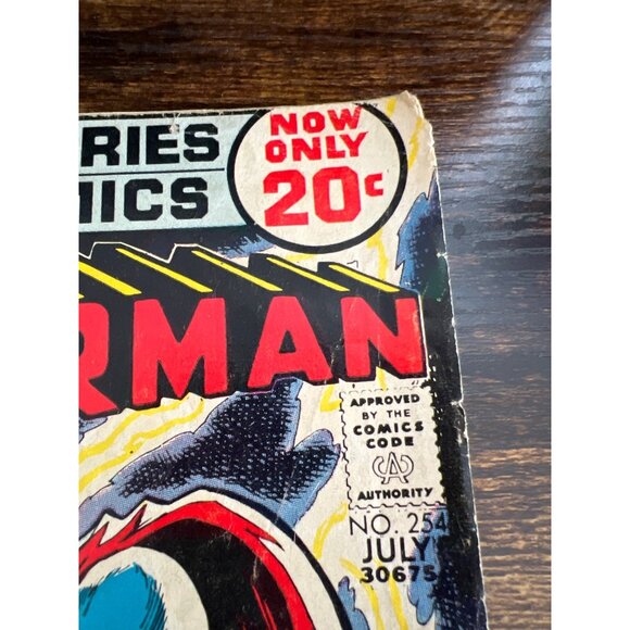 DC Comics Superman Comic Book #254 July 1972 Edition Vintage Collectible Boarded - Picture 3 of 8